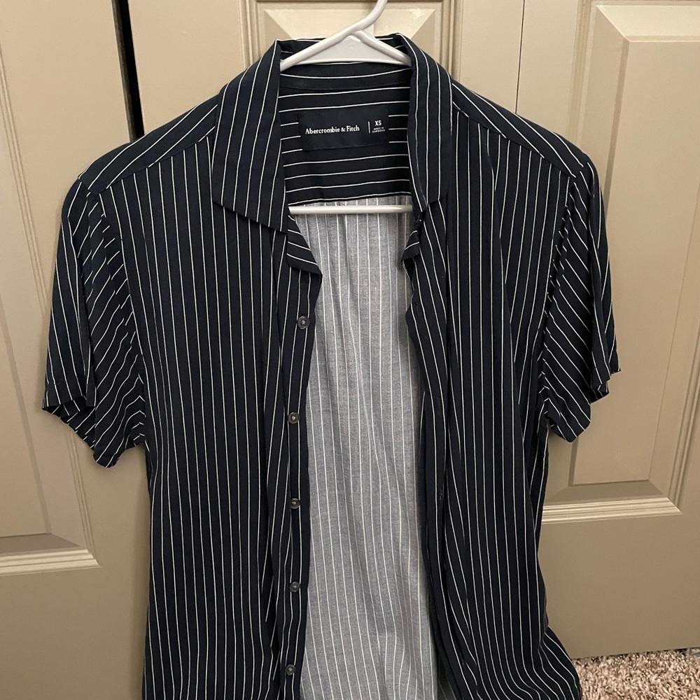 Navy button up from Abercrombie and Fitch. Size XS